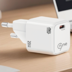 ⁦ناين شاحن حائط USB الترا تشارجر منفذ واحد PD قدرة 20 وات GaN⁩ - الصورة ⁦2⁩