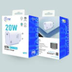 ⁦ناين شاحن حائط USB أبيض جو باور منفذ واحد PD 20 وات EU⁩ - الصورة ⁦2⁩