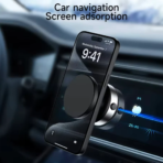 Nine Vacuum Suction Phone Holder Wireless Charger - Image 9