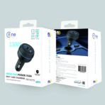 ⁦ناين شاحن سيارة ميجا كار باور 356A بثلاثة منافذ 2 PD و USB بقدرة 130 وات⁩ - الصورة ⁦5⁩