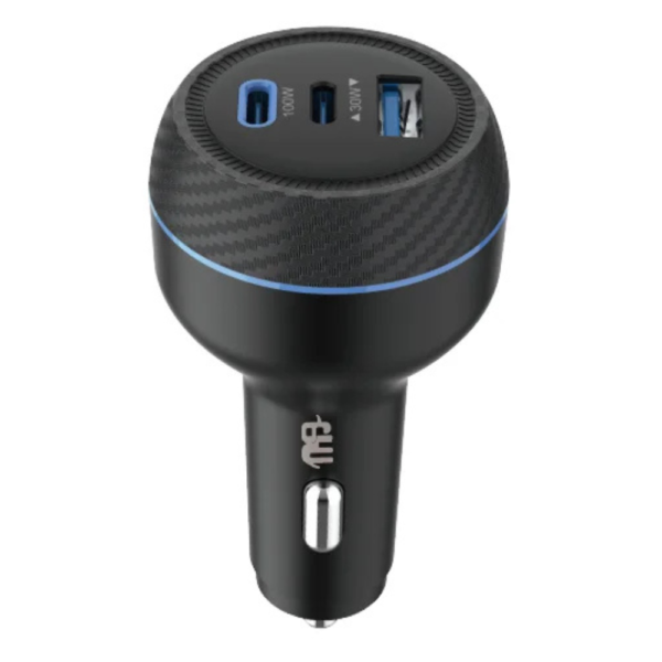 NINE CAR CHARGER MEGA CAR POWER 356A THREE PORT (2PD-USB A) 130W